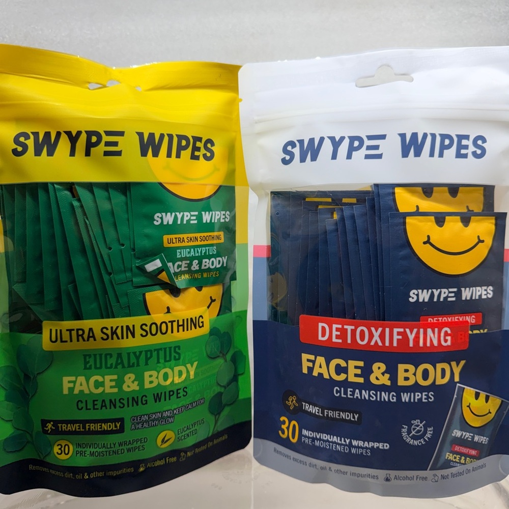 Eucalyptus Face & Body Cleansing Wipes - Green